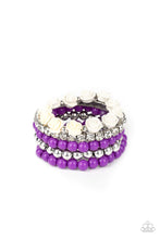 Load image into Gallery viewer, Rose Garden Grandeur Purple Bracelet
