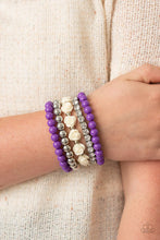 Load image into Gallery viewer, Rose Garden Grandeur Purple Bracelet