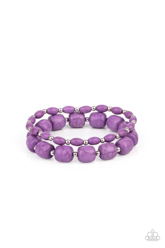 Colorfully Country Purple Bracelet
