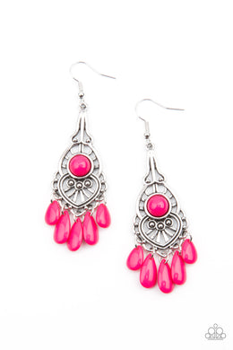 Fruity Tropics Pink Earrings