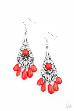 Fruity Tropics Red Earrings