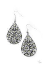 Load image into Gallery viewer, Tick, Tick, BLOOM! Green Earrings