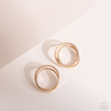 Load image into Gallery viewer, Always In The Loop Gold Post Earrings