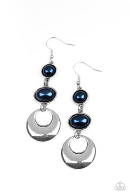 Bubbling To The Surface Blue Earrings