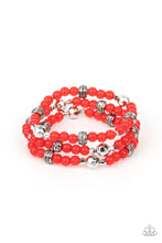 Load image into Gallery viewer, Here to Staycation Red Bracelet