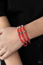 Load image into Gallery viewer, Here to Staycation Red Bracelet