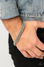 Load image into Gallery viewer, On The Up and UPPERCUT Silver Men&#39;s Bracelet