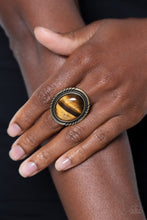 Load image into Gallery viewer, Stone Terrarium Brass Ring