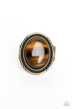 Load image into Gallery viewer, Stone Terrarium Brass Ring