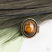 Load image into Gallery viewer, Stone Terrarium Brass Ring