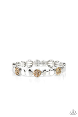 Dimensional Dazzle Brown Bracelet