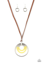 Load image into Gallery viewer, Hypnotic Happenings Yellow Necklace