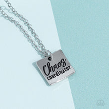 Load image into Gallery viewer, Chaos Coordinator Silver Necklace
