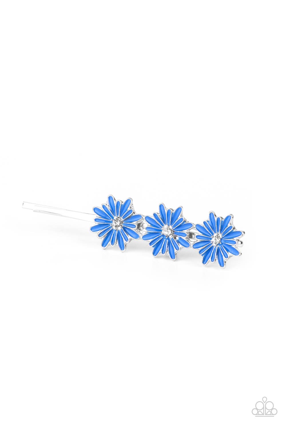 Flower Patch Princess Blue Hair Clip