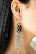 Load image into Gallery viewer, Cleopatra's Allure Black Earrings