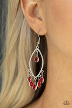 Load image into Gallery viewer, Glassy Grotto Red Earrings