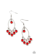 Load image into Gallery viewer, Glassy Grotto Red Earrings