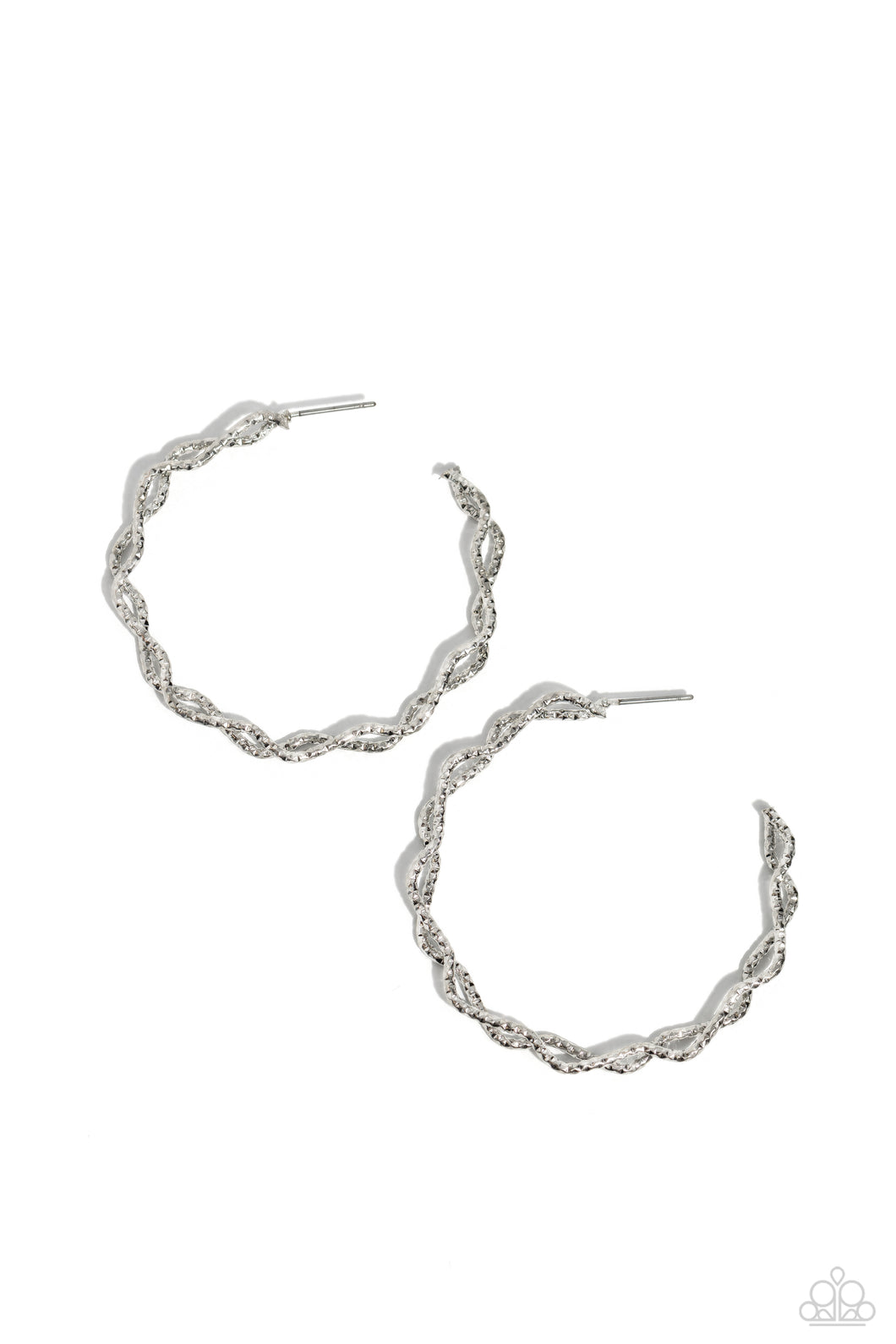 Haute Helix Silver Hoop Earrings