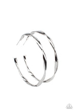 Load image into Gallery viewer, Radiantly Warped Black Hoop Earrings