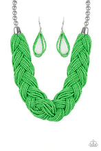 Load image into Gallery viewer, The Great Outback Seed Bead Green Necklace
