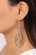 Load image into Gallery viewer, Geometric Maven Black Earrings