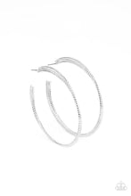 Load image into Gallery viewer, Candescent Curves Silver Hoop Earrings