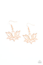 Load image into Gallery viewer, Lotus Ponds Rose Gold Earrings
