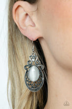 Load image into Gallery viewer, Garden Gondola Ride White Earrings