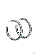 Load image into Gallery viewer, Richly Royal Blue Hoop Earrings