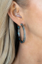 Load image into Gallery viewer, Richly Royal Blue Hoop Earrings