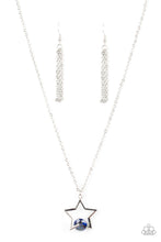 Load image into Gallery viewer, Starry Fireworks Blue Necklace