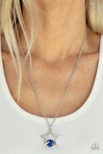 Load image into Gallery viewer, Starry Fireworks Blue Necklace