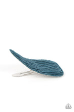 Load image into Gallery viewer, Colorfully Corduroy Blue Hair Clip