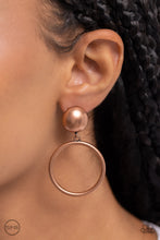 Load image into Gallery viewer, Classic Candescence Copper Clip On Earrings