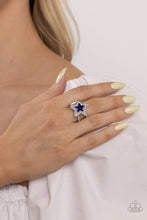 Load image into Gallery viewer, One Nation Under Sparkle Blue Ring