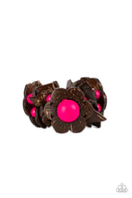 Load image into Gallery viewer, Mediterranean Mangrove Pink Wood Bracelet