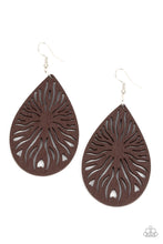 Load image into Gallery viewer, Sunny Incantations Brown Wood Earrings
