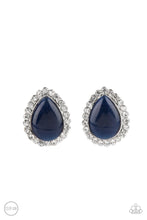 Load image into Gallery viewer, Downright Demure Blue Clip On Earrings