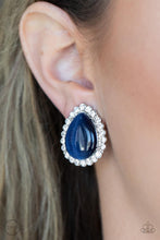 Load image into Gallery viewer, Downright Demure Blue Clip On Earrings
