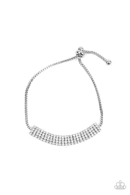 A Diamond a Dozen White Bracelet