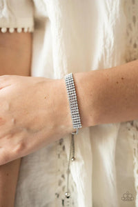 A Diamond a Dozen White Bracelet