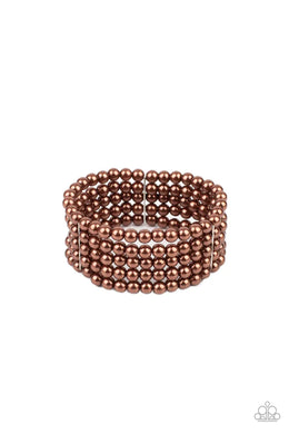 A Pearly Affair Brown Bracelet