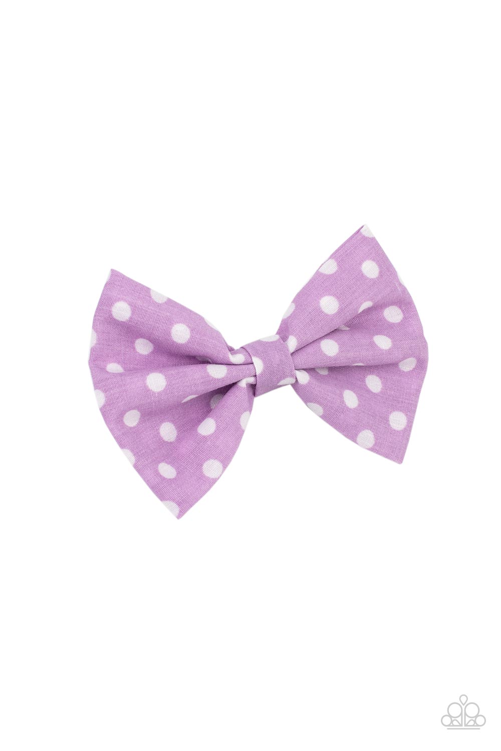 Polka Dot Delight Purple Hair Clip