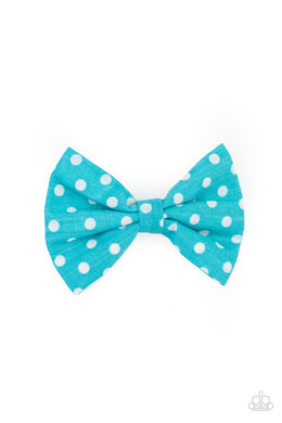 Polka Dot Delight Blue Hair Clip