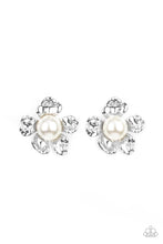 Load image into Gallery viewer, Apple Blossom Pearls White Post Earrings
