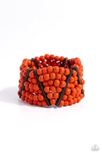 Load image into Gallery viewer, Way Off TROPIC Orange Wood Bracelet