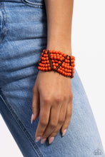 Load image into Gallery viewer, Way Off TROPIC Orange Wood Bracelet