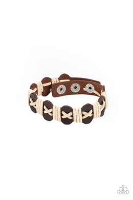 Macho Maverick Brown Snap Bracelet