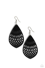 Load image into Gallery viewer, Caribbean Coral Black Wood Earrings