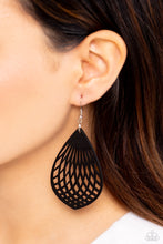 Load image into Gallery viewer, Caribbean Coral Black Wood Earrings